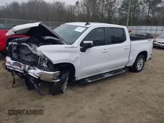 2021 Chevrolet Silverado 1500 LT with VIN 3GCUYDET7MG349971, listed as a IAAI auction lot 41186168 with 48,335 mi miles. Bid and sale history available at carsss.com. Image 2.