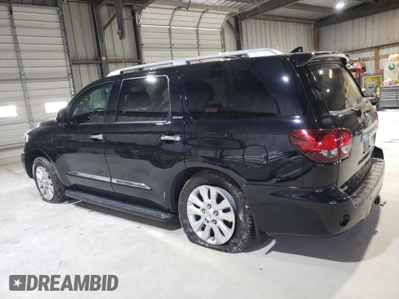 2020 Toyota Sequoia Platinum with VIN 5TDDY5G17LS179368, listed as a Copart auction lot 41524835 with 55,319 mi miles and Salvage Title. Bid and sale history available at carsss.com. Image 2.