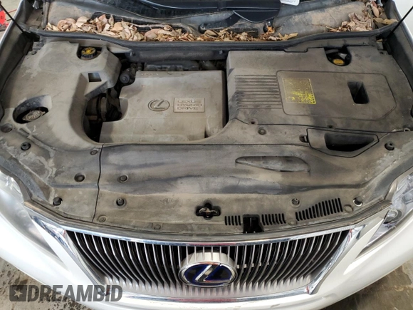 2010 Lexus RX 450h with VIN JTJBC1BAXA2401134, listed as a Copart auction lot 54424195 with 124,077 mi miles and Salvage Title. Bid and sale history available at DreamBid. Image 12.