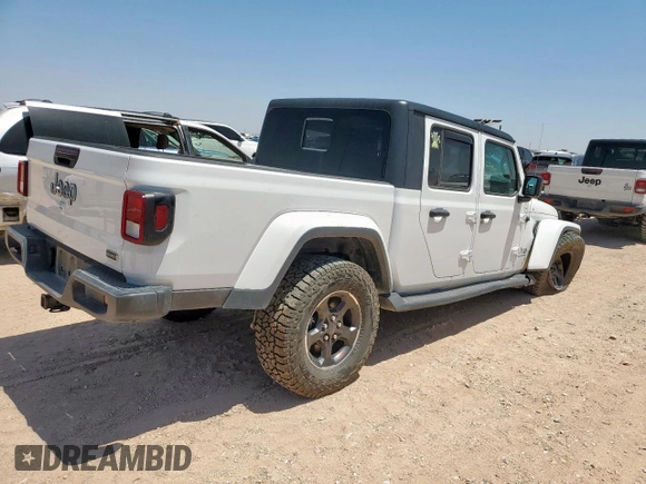 2023 Jeep Gladiator Overland z VIN 1C6HJTFG8PL553372, wystawiony jako Copart lot #57250875 z przebiegiem 14 725 mil mil oraz Szkoda całkowita • Salvage title. Historia ofert i sprzedaży dostępna na DreamBid. Obrazek 3.