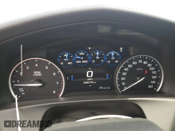 2016 Cadillac CT6 Luxury AWD with VIN 1G6KD5RS8GU165637, listed as a Copart auction lot 55574075 with 34,675 mi miles and Salvage title. Bid and sale history available at DreamBid. Image 9.
