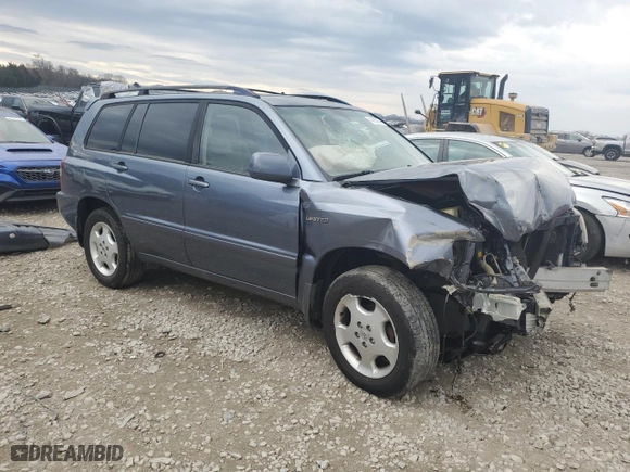 2006 Toyota Highlander w/3rd Row with VIN JTEEP21A660141888, listed as a Copart auction lot 44255575 with 210,929 mi miles and Salvage Title. Bid and sale history available at carsss.com. Image 4.