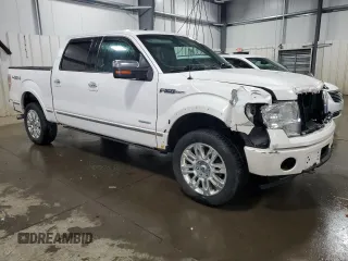 2012 Ford F-150 XL with VIN 1FTFW1ET7CFA13122, listed as a Copart auction lot 53345045 with 170,490 mi miles and Salvage Title. Bid and sale history available at carsss.com. Image 4.