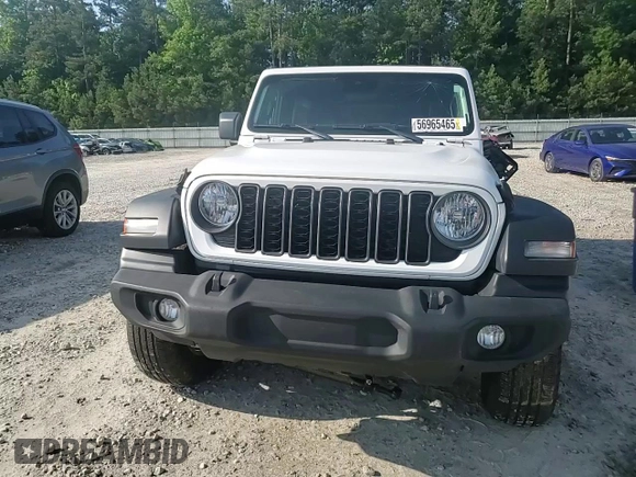 2024 Jeep Wrangler Sport S with VIN 1C4PJXDN6RW297070, listed as a Copart auction lot 56965465 with 21,872 mi miles and Salvage title. Bid and sale history available at DreamBid. Image 14.