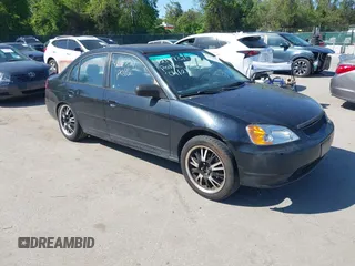 2003 Honda Civic LX with VIN 1HGES16583L035074, listed as a IAAI auction lot 42147321 with 175,364 mi miles. Bid and sale history available at carsss.com. Image 1.