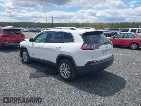2019 Jeep Cherokee Latitude with VIN 1C4PJLCB4KD366405, listed as a IAAI auction lot 42018976 with 58,626 mi miles. Bid and sale history available at carsss.com. Image 3.