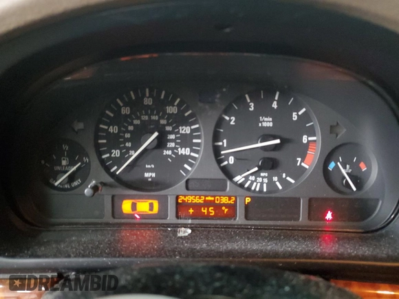 1998 BMW 5 Series 528iA with VIN WBADD6328WBW40098, listed as a Copart auction lot 52914675 with 249,562 mi miles and Salvage Title. Bid and sale history available at carsss.com. Image 9.