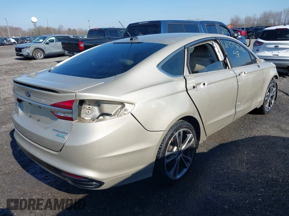 2017 Ford Fusion Titanium with VIN 3FA6P0K91HR309740, listed as a IAAI auction lot 41373824 with 95,499 mi miles and . Bid and sale history available at DreamBid. Image 4.