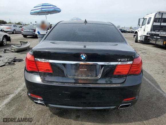 2009 BMW 7 Series 750i with VIN WBAKA83559CY33667, listed as a Copart auction lot 47262285 with 111,879 mi miles and Clean Title. Bid and sale history available at carsss.com. Image 6.