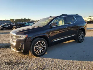 2021 GMC Acadia Denali with VIN 1GKKNPLS5MZ160946, listed as a Copart auction lot 87729605 with 21,450 mi miles and Salvage Title. Bid and sale history available at carsss.com. Image 1.