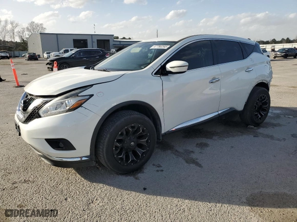 2017 Nissan Murano SL with VIN 5N1AZ2MH4HN177358, listed as a Copart auction lot 47780265 with 97,520 mi miles and Salvage Title. Bid and sale history available at carsss.com. Image 1.