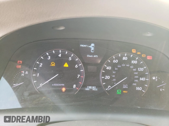 2008 Lexus LS 460 LWB with VIN JTHGL46FX85027700, listed as a Copart auction lot 54122595 with 198,182 mi miles and Salvage Title. Bid and sale history available at carsss.com. Image 9.