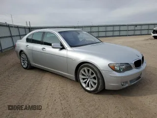 2008 BMW 7 Series 750i with VIN WBAHL83508DT13048, listed as a Copart auction lot 85141334 with 140,853 mi miles and Clean title. Bid and sale history available at DreamBid. Image 4.