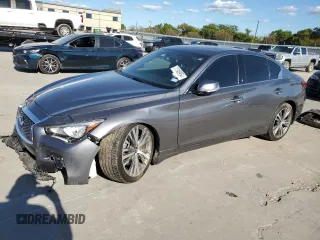 2021 Infiniti Q50 Sensory with VIN JN1EV7CP3MM707281, listed as a Copart auction lot 71745954 with 65,037 mi miles and Salvage Title. Bid and sale history available at DreamBid. Image 1.