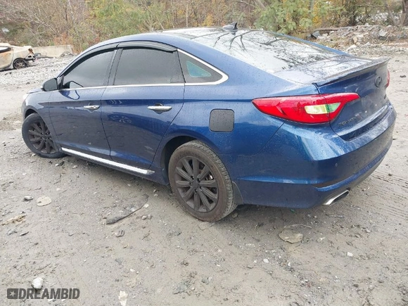 2016 Hyundai Sonata 2.4L Sport with VIN 5NPE34AF0GH345663, listed as a IAAI auction lot 40961498 with 106,644 mi miles. Bid and sale history available at carsss.com. Image 3.