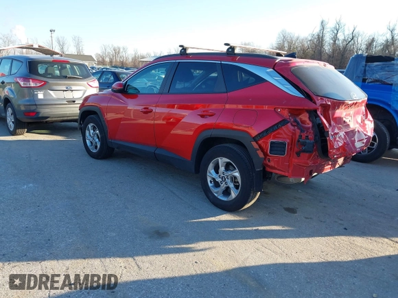 2022 Hyundai Tucson SEL with VIN 5NMJBCAE2NH131089, listed as a IAAI auction lot 41705654 with 14,362 mi miles. Bid and sale history available at carsss.com. Image 3.