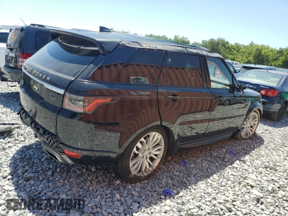 2018 Land Rover Range Rover Sport HSE with VIN SALWR2RV2JA406456, listed as a Copart auction lot 52700275 with 60,367 mi miles and Salvage Title. Bid and sale history available at carsss.com. Image 3.