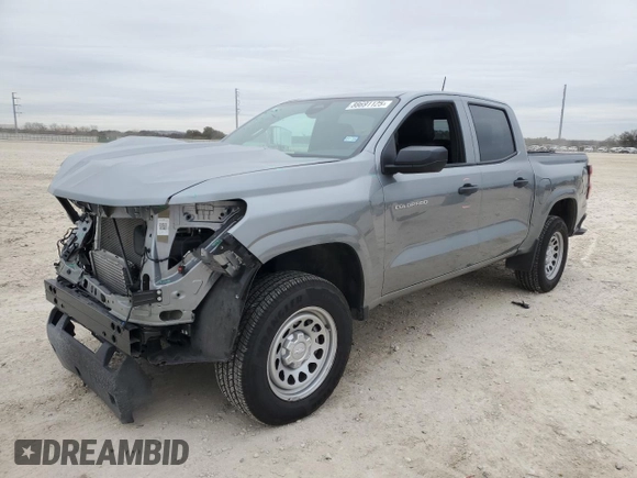 2023 Chevrolet Colorado 2WD Work Truck with VIN 1GCPSBEK4P1268746, listed as a Copart auction lot 88691125 with 12,161 mi miles and Salvage title. Bid and sale history available at DreamBid. Image 1.