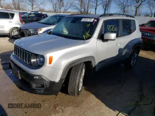 2018 Jeep Renegade Latitude z VIN ZACCJABB2JPJ35522, wystawiony jako Copart lot #80332793 z przebiegiem 81 256 mil mil oraz Szkoda całkowita • Salvage title. Historia ofert i sprzedaży dostępna na DreamBid. Obrazek 1.