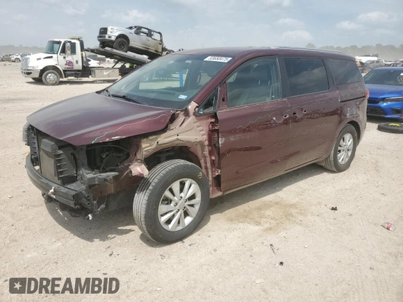 2017 Kia Sedona LX with VIN KNDMB5C17H6271336, listed as a Copart auction lot 53650475 with 123,007 mi miles and Salvage Title. Bid and sale history available at DreamBid. Image 1.