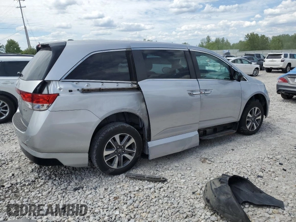 2015 Honda Odyssey Touring Elite z VIN 5FNRL5H93FB041067, wystawiony jako Copart lot #58329355 z przebiegiem 72 000 mil mil oraz Szkoda całkowita • Salvage title. Historia ofert i sprzedaży dostępna na DreamBid. Obrazek 3.