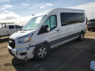 2021 Ford Transit XL with VIN 1FBAX2CG0MKA32417, listed as a Copart auction lot 46230105 with 62,649 mi miles and Salvage Title. Bid and sale history available at DreamBid. Image 1.