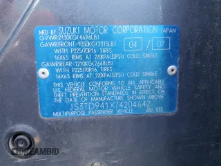 2007 Suzuki Grand Vitara z VIN JS3TD941X74204642, wystawiony jako Copart lot #55504585 z przebiegiem 194 114 mil mil oraz Szkoda całkowita • Salvage title. Historia ofert i sprzedaży dostępna na DreamBid. Obrazek 14.