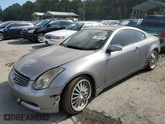 2004 Infiniti G35 Coupe w/Leather with VIN JNKCV54E04M306968, listed as a Copart auction lot 78894364 with 133,672 mi miles and Salvage Title. Bid and sale history available at carsss.com. Image 1.