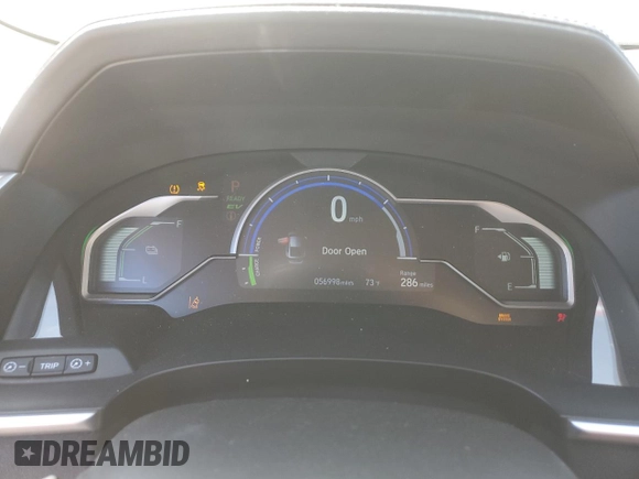 2019 Honda Clarity Plug-In Hybrid Touring with VIN JHMZC5F33KC003813, listed as a Copart auction lot 53920945 with 56,998 mi miles and Salvage Title. Bid and sale history available at carsss.com. Image 9.
