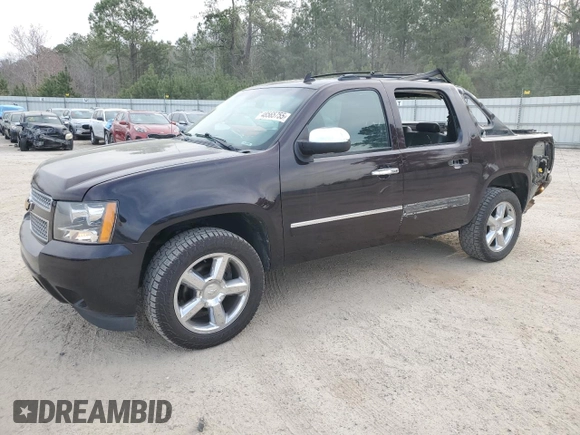 2013 Chevrolet Avalanche LTZ with VIN 3GNTKGE73DG178791, listed as a Copart auction lot 48565755 with 201,029 mi miles and Salvage title. Bid and sale history available at DreamBid. Image 1.