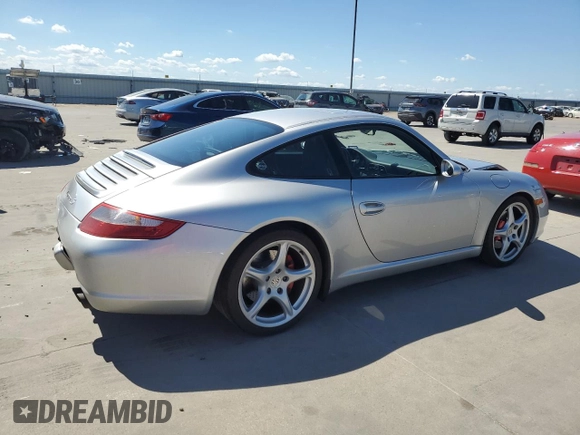 2006 Porsche 911 Carrera S with VIN WP0AB29906S741533, listed as a Copart auction lot 71785294 with 109,463 mi miles and Salvage Title. Bid and sale history available at carsss.com. Image 3.