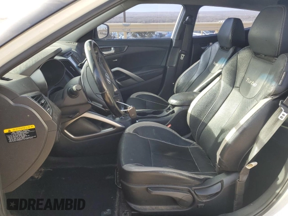 2015 Hyundai Veloster Turbo with VIN KMHTC6AE5FU243883, listed as a Copart auction lot 87482514 with 159,499 mi miles and Clean title. Bid and sale history available at DreamBid. Image 7.