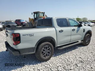 2024 Ford Ranger XLT with VIN 1FTER4HHXRLE47525, listed as a Copart auction lot 49102215 with 6,682 mi miles and Salvage Title. Bid and sale history available at DreamBid. Image 3.