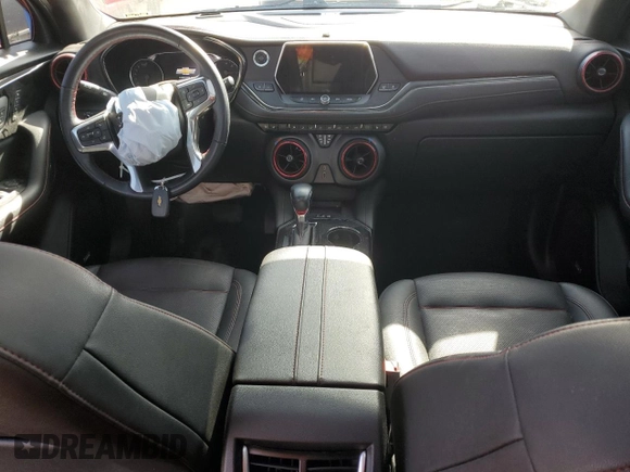 2021 Chevrolet Blazer RS with VIN 3GNKBKRS2MS579615, listed as a Copart auction lot 48913135 with 25,576 mi miles and Salvage title. Bid and sale history available at DreamBid. Image 8.