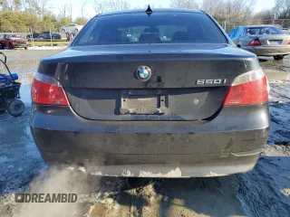 2006 BMW 5 Series 550i with VIN WBANB53596CP03184, listed as a Copart auction lot 88574495 with 214,638 mi miles and Salvage Title. Bid and sale history available at DreamBid. Image 6.
