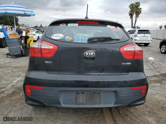 2016 Kia Rio EX with VIN KNADN5A31G6549722, listed as a Copart auction lot 53671625 with 185,834 mi miles and Clean Title. Bid and sale history available at carsss.com. Image 6.