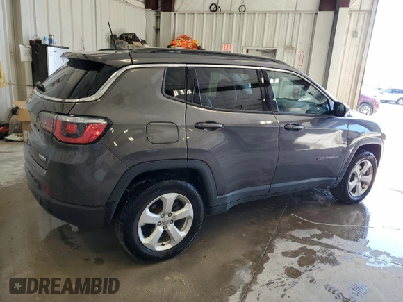 2018 Jeep Compass Latitude with VIN 3C4NJDBB6JT142303, listed as a Copart auction lot 57510045 with 65,336 mi miles and Salvage title. Bid and sale history available at DreamBid. Image 3.