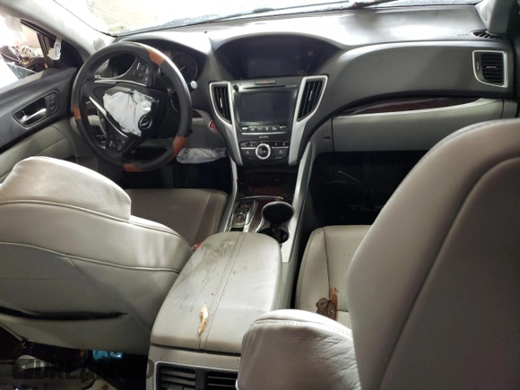 2017 Acura TLX V6 w/Technology Pkg with VIN 19UUB2F52HA001359, listed as a Copart auction lot 85710594 with 0 mi miles and Salvage Title. Bid and sale history available at carsss.com. Image 8.