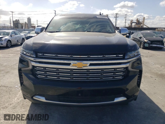 2023 Chevrolet Suburban Premier with VIN 1GNSKFKD8PR205665, listed as a Copart auction lot 51694655 with 27,882 mi miles and Salvage title. Bid and sale history available at DreamBid. Image 5.