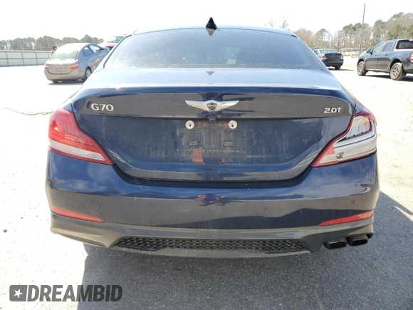 2019 Genesis G70 Advanced with VIN KMTG34LA4KU012313, listed as a Copart auction lot 47349625 with 158,507 mi miles and Salvage title. Bid and sale history available at DreamBid. Image 6.