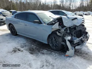 2022 Dodge Charger GT with VIN 2C3CDXMG3NH184309, listed as a Copart auction lot 46615515 with 0 mi miles and Salvage Title. Bid and sale history available at carsss.com. Image 4.
