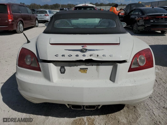 2006 Chrysler Crossfire Limited with VIN 1C3AN65L66X061661, listed as a Copart auction lot 75718584 with 0 miles and Salvage Title. Bid and sale history available at carsss.com. Image 6.