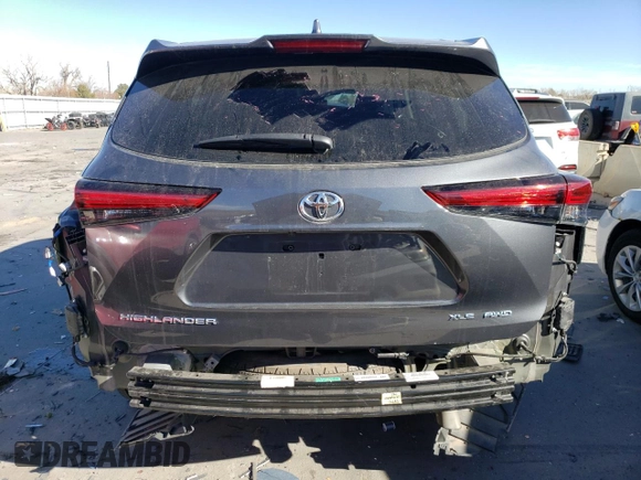 2023 Toyota Highlander L with VIN 5TDKDRBH5PS005383, listed as a Copart auction lot 44438255 with 17,149 mi miles and Salvage title. Bid and sale history available at DreamBid. Image 6.