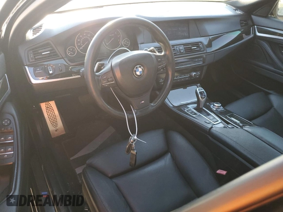 2013 BMW 5 Series 550i with VIN WBAFR9C54DDX79717, listed as a Copart auction lot 84827264 with Not Provided miles and Salvage Title. Bid and sale history available at carsss.com. Image 8.