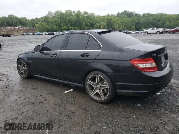 2009 Mercedes-Benz C 63 AMG with VIN WDDGF77X89F299732, listed as a Copart auction lot 57560915 with 116,839 mi miles and Salvage title. Bid and sale history available at DreamBid. Image 2.