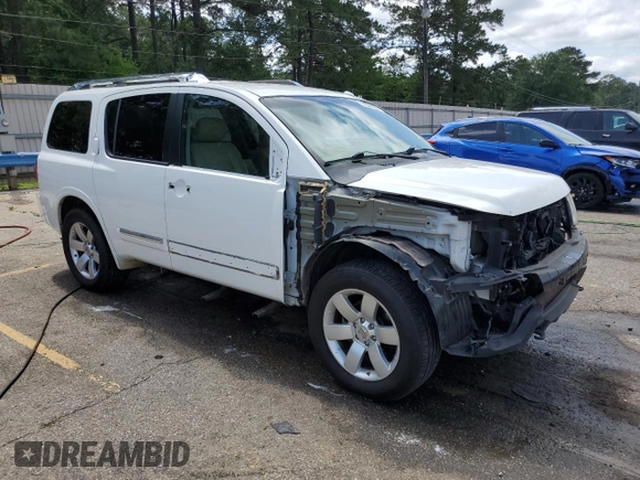 2011 Nissan Armada SV z VIN 5N1BA0ND7BN611338, wystawiony jako Copart lot #57069135 z przebiegiem 183 444 mil mil oraz Szkoda całkowita • Salvage title. Historia ofert i sprzedaży dostępna na DreamBid. Obrazek 4.