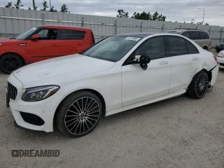 2018 Mercedes-Benz C 300 with VIN 55SWF4KB2JU237279, listed as a Copart auction lot 60039865 with 113,617 mi miles and Salvage title. Bid and sale history available at DreamBid. Image 1.