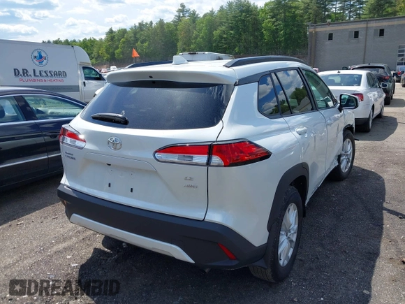 2024 Toyota Corolla Cross LE with VIN 7MUBAABG7RV089653, listed as a IAAI auction lot 42341779 with 4,392 mi miles and . Bid and sale history available at DreamBid. Image 4.