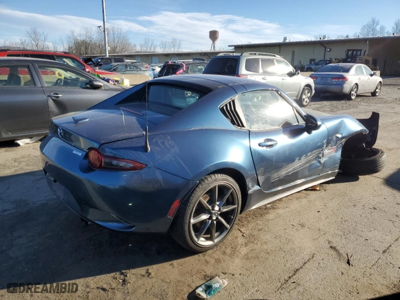 2018 Mazda MX-5 Miata RF Grand Touring with VIN JM1NDAM7XJ0204930, listed as a Copart auction lot 41574235 with 62,633 mi miles and Salvage Title. Bid and sale history available at carsss.com. Image 3.
