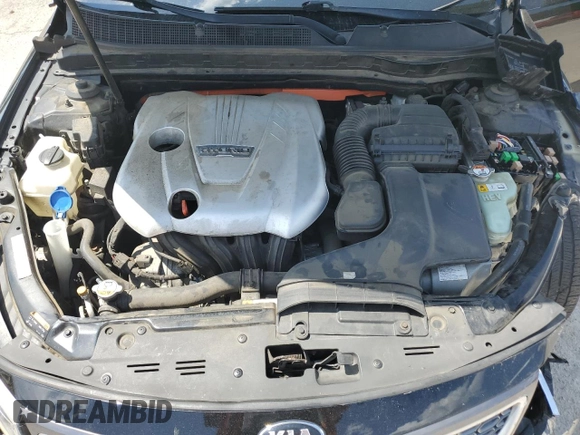 2014 Kia Optima Hybrid EX with VIN KNAGN4AD5E5064308, listed as a Copart auction lot 60275534 with 0 mi miles and Salvage Title. Bid and sale history available at carsss.com. Image 12.